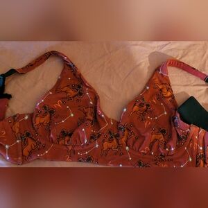 Meundies Aries Zodiac Print FeelFree Longline Bralette Size S